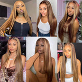 Custom Highlighted 13x6 HD Lace Frontal Wig